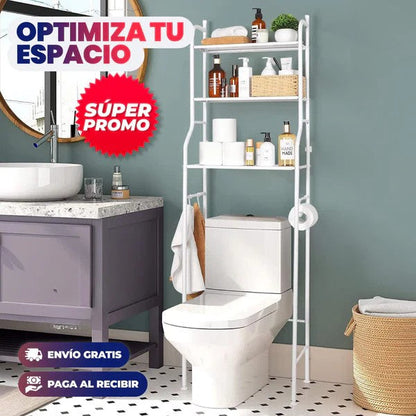 Estante Organizador para Baño 3 Niveles - LA SEGUNDA UNIDAD A MITAD DE PRECIO