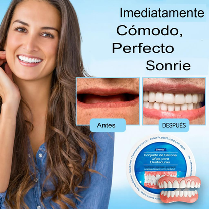Smile Easy ComfortDent™ 🦷 Prótesis Dental de Silicona Ajustable - SOLO HOY - LA SEGUNDA UNIDAD A MITAD DE PRECIO