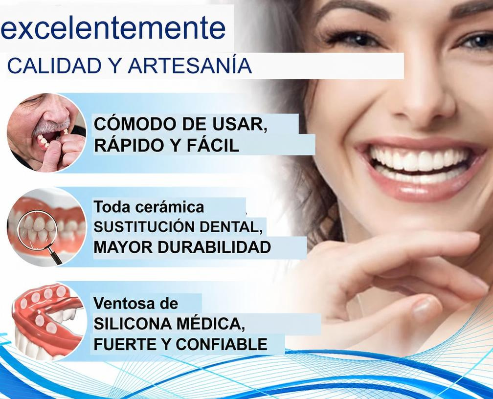 Smile Easy ComfortDent™ 🦷 Prótesis Dental de Silicona Ajustable - SOLO HOY - LA SEGUNDA UNIDAD A MITAD DE PRECIO