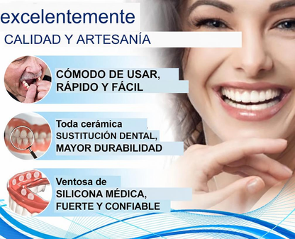 Smile Easy ComfortDent™ 🦷 Prótesis Dental de Silicona Ajustable - SOLO HOY - LA SEGUNDA UNIDAD A MITAD DE PRECIO